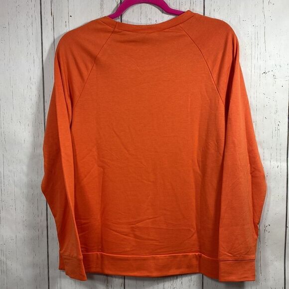 Pumpkins & Potions Happy Halloween Leopard Pumpkin Sweatshirt Orange Size M - Picture 12 of 12